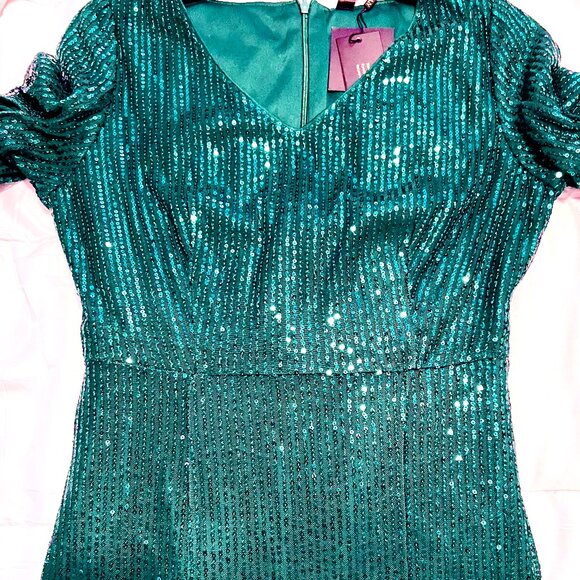 Lace Sequin Prom Evening Dress for wedding Guest, Coctail or formal - Picture 8 of 10